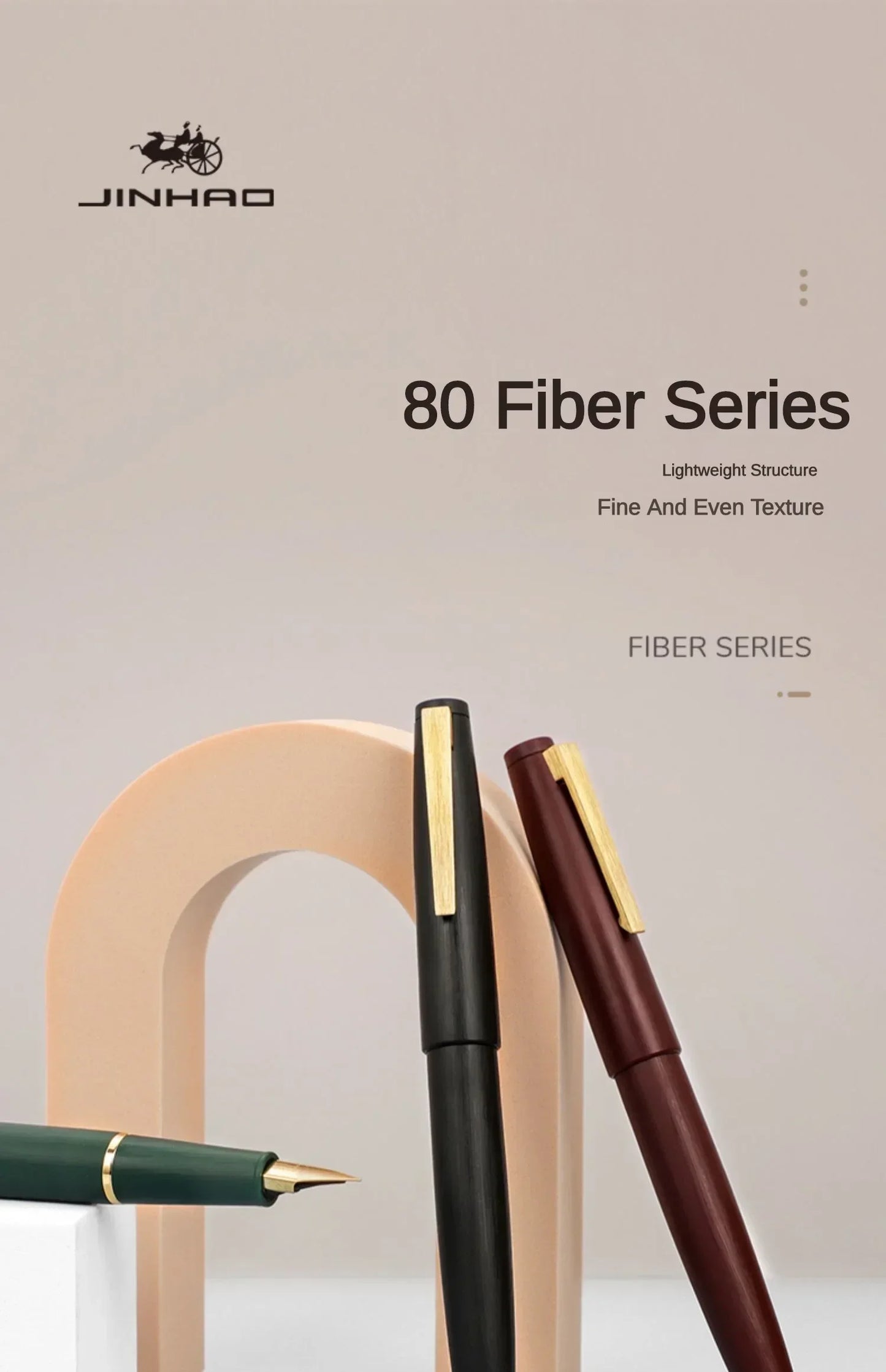 Jinhao 80 Fountain Pen — EF 0.30mm Nib, All-Color Ink Pen for Business, Office, and School Stationery Supplies