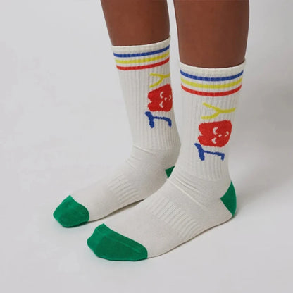 Baby & Toddler Knee High Cartoon Socks – Soft Non-Slip Floor Tube Socks for Newborns to 1–9 Years