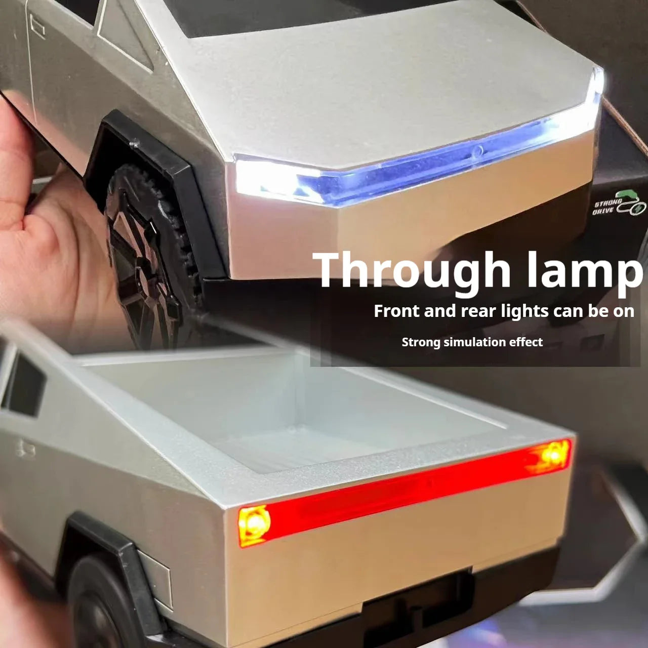 Tesla Pickup RC Car Model | Drop-Resistant Simulation Toy with Color Box for Kids & Christmas Gifts