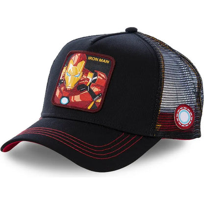Marvel Superhero Baseball Cap – Spider-Man, Iron Man, Hulk, Captain America, Venom & Rocket Raccoon Anime Sports Leisure Hat