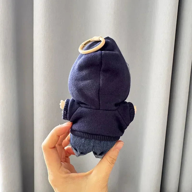 17cm Labubu I & II Idol Doll Hoodie Set – Cute Mini Plush Doll Clothes for Korea Kpop EXO Dolls, Accessories & Gifts