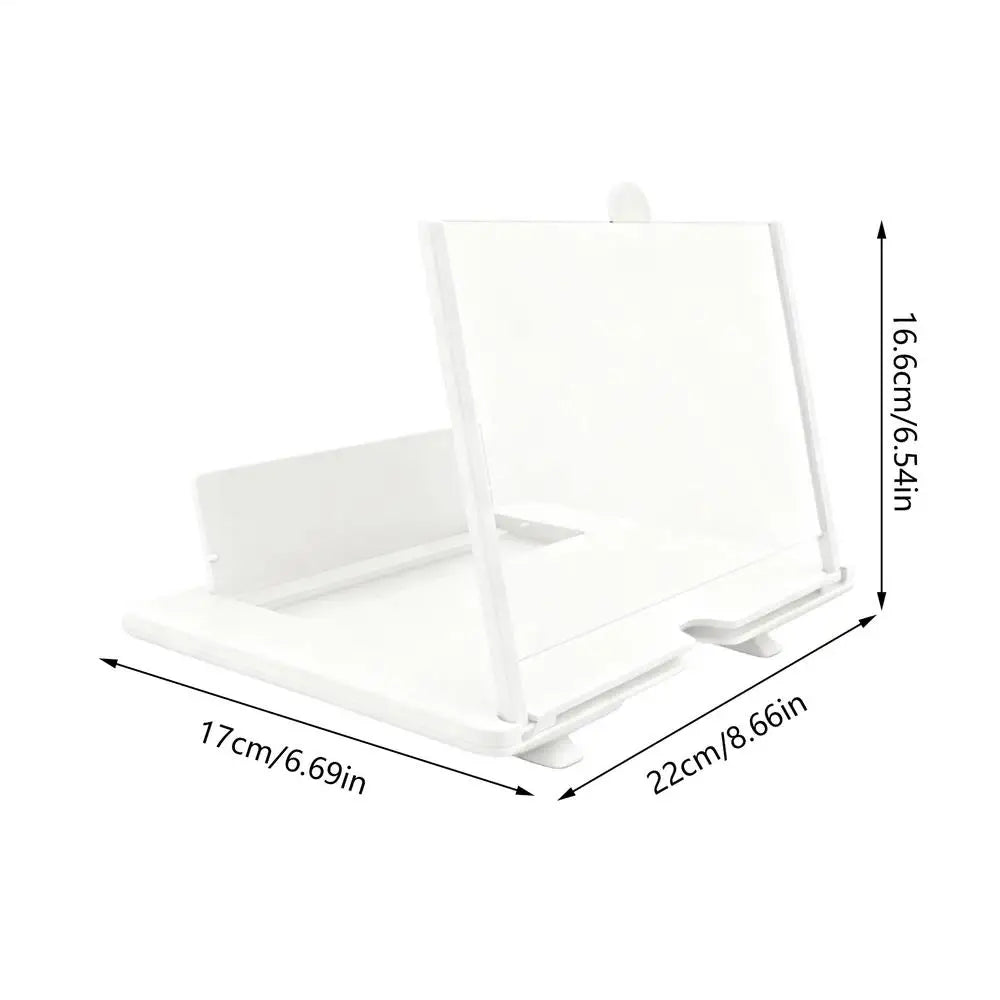3D HD Phone Screen Magnifier – Tabletop Cell Phone Enlarger for Video Watching, Movie Night, Home & Travel