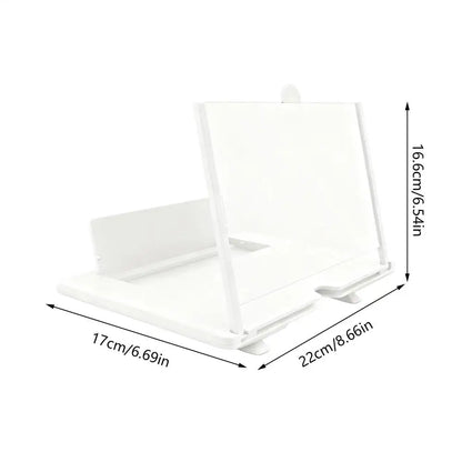 3D HD Phone Screen Magnifier – Tabletop Cell Phone Enlarger for Video Watching, Movie Night, Home & Travel