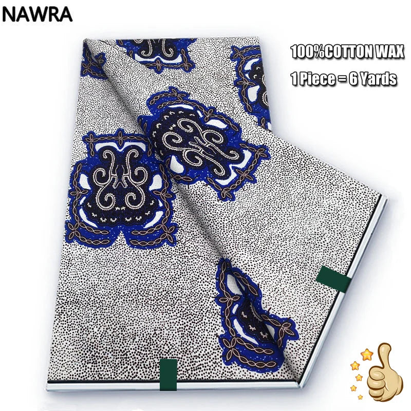 100% Cotton African Wax Print Fabric - High Quality Original Real Wax Ankara Batik Pagne Nigeria Style Sewing Fabric