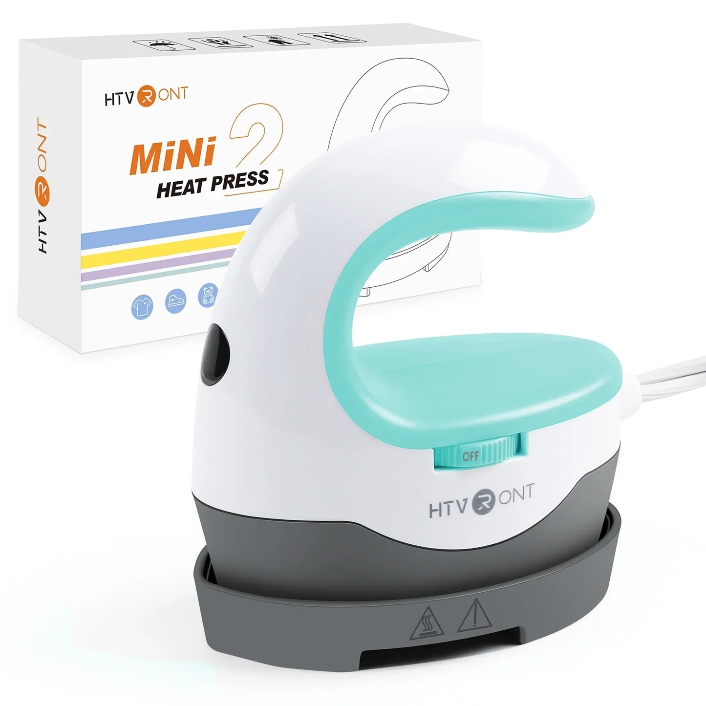 HTVRONT H1 Mini Heat Press Machine – DIY Auto Heating Transfer for T-Shirts, Bags, Shoes & Hats