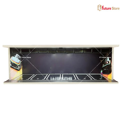 1:64 Scale Garage Scene Model with Lights – Assembled Parking Lot Diorama for Miniature Car Display