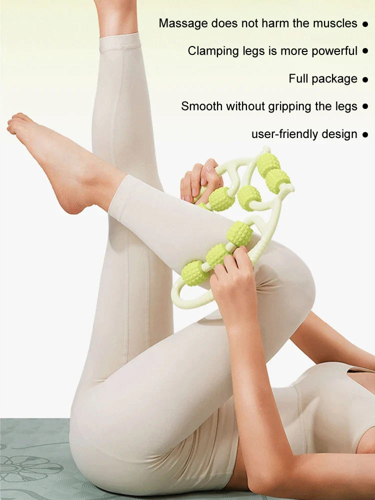 12-Round Circular Leg Slimming Massage Clamp – Muscle Stretching & Relaxation Tool