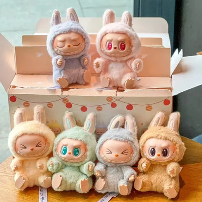 1:1 High-Quality Macaron 2nd The Monsters Labubu Vinyl Plush Blind Box - Sitting Party Doll, Decorative Surprise Gift