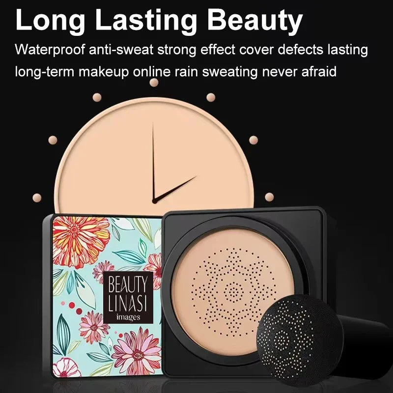 Mushroom Head Air Cushion CC Cream – Natural Moisturizing Foundation, Whitening Concealer & Oil-Control BB Makeup