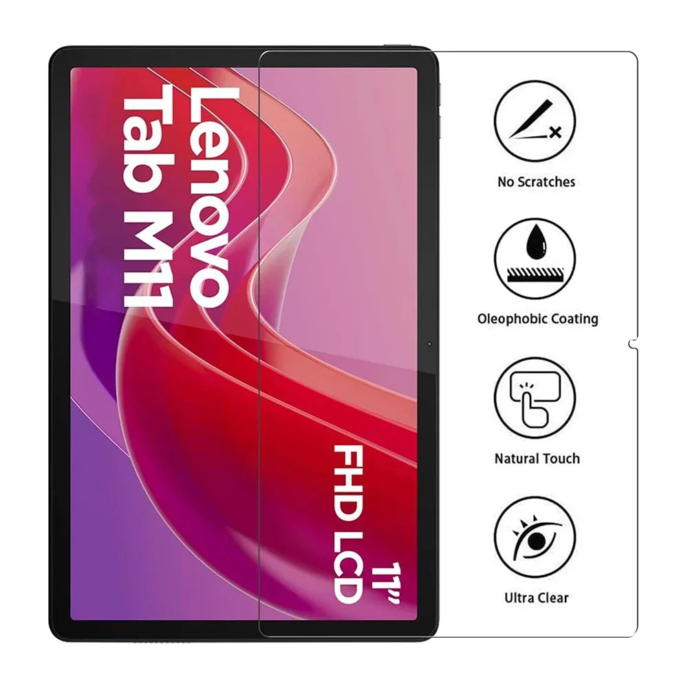 Lenovo Tab M11 2024 11 Inch Screen Protector – 9H Tempered Glass Anti-Scratch Clear Protective Film (TB-330FU, TB-331FC)