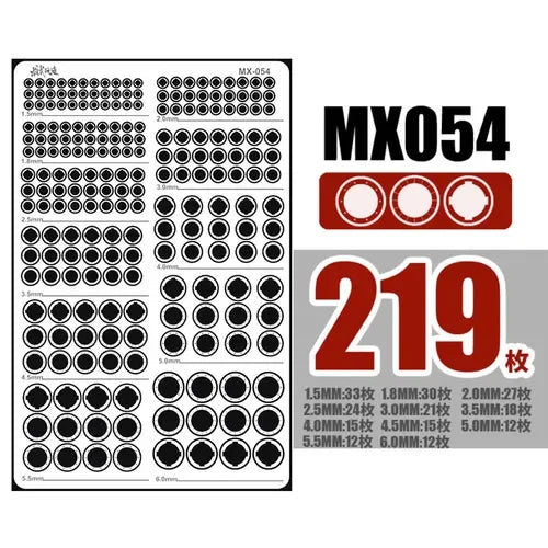 Model Metal Etching Detail Chip Set – Gunpla Plastic Model Modification Accessories for HG MG RG Full Body Groove Detailing