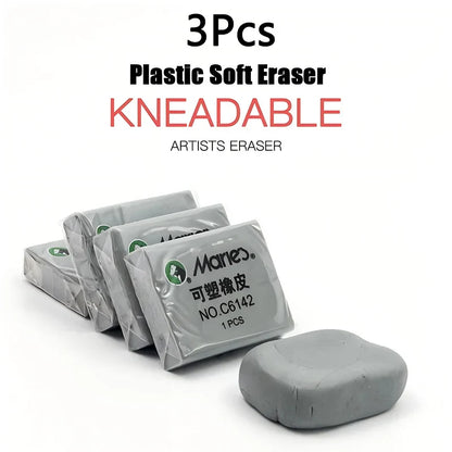 1/3/5pcs Soft Plasticine Eraser for Sketching & Drawing – Art Highlight Kneaded Eraser for Students & Design Work