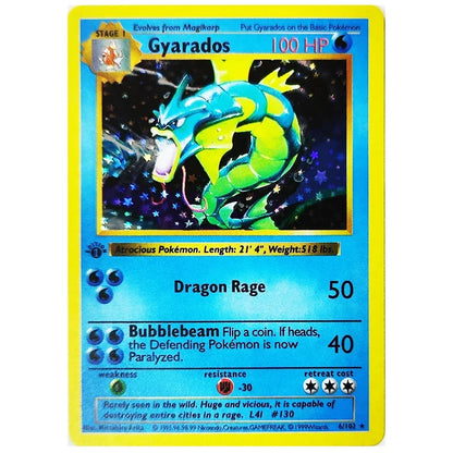 10pcs Pokémon 1996 1st Edition Collection Cards – Charizard, Shining PTCG Game Flash Cards, Anime Gift Toys