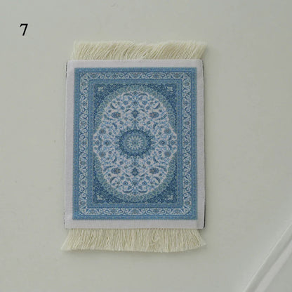 38cm Round Braided Tableware Mat – Washable, Anti-Slip, Heat-Resistant Dining Placemat and Drink Coaster for Home Decor