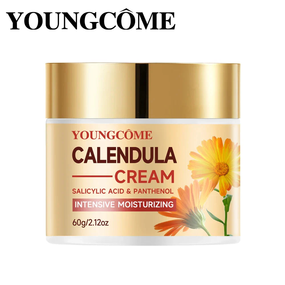 YOUNGCOME Calendula Face & Neck Cream – Anti-Aging Moisturizer, Pore Minimizing, Wrinkle Smoothing, Firming & Brightening Skincare Cream