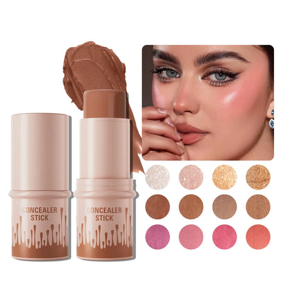 Multi-Color Natural Conforming Shadow Repair Stick – 3D Light Concealer, Blush & Multi-Functional Highlight Stick