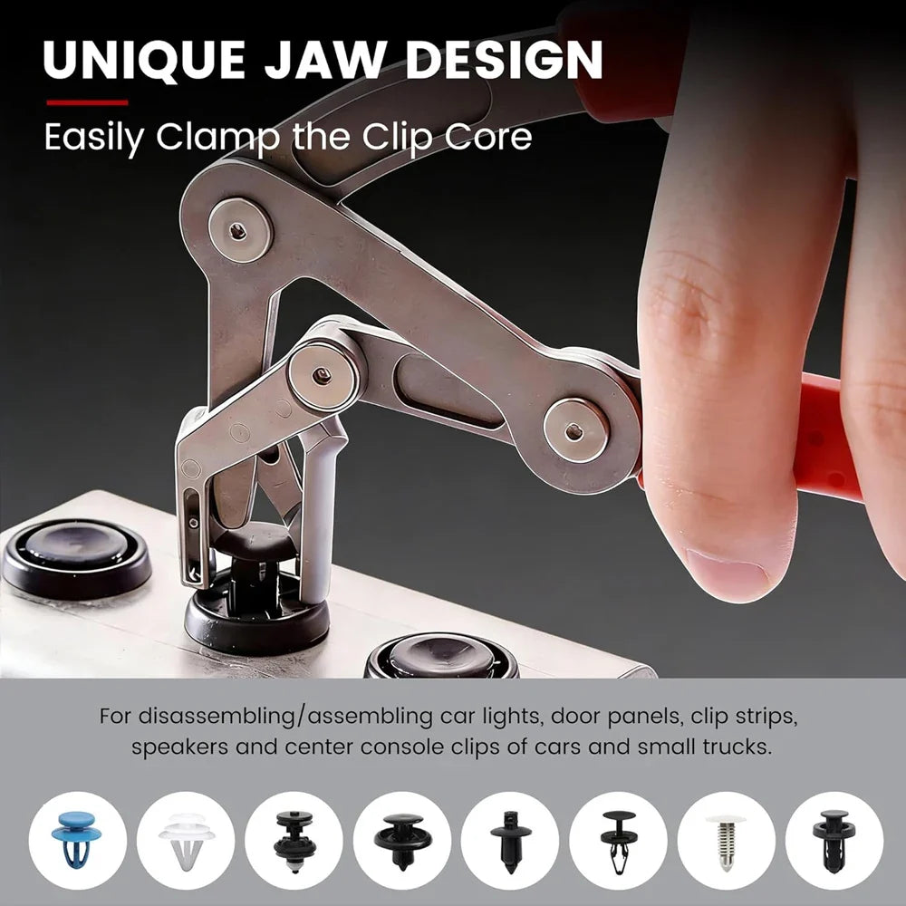 Auto Clip Removal Pliers - Damage-Free Car Trim & Door Panel Fastener Remover Tool