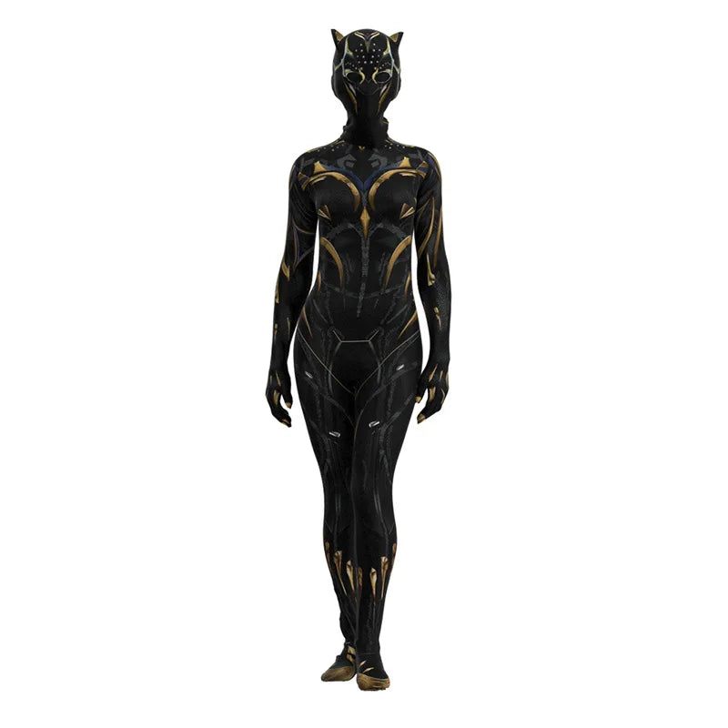 Black Panther 2 Wakanda Forever Shuri Cosplay Costume – Superhero Jumpsuit Bodysuit for Women, Men & Kids, Carnival Outfit