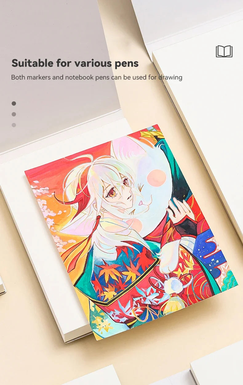 Mini Tearable Sketchbook 250gsm – 40-Sheet Drawing Notebook for Watercolor, Acrylic, Marker, Oil & Gouache