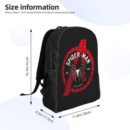 Custom Spider-Man Web Backpack – Water-Resistant School & College Bag for Men and Women