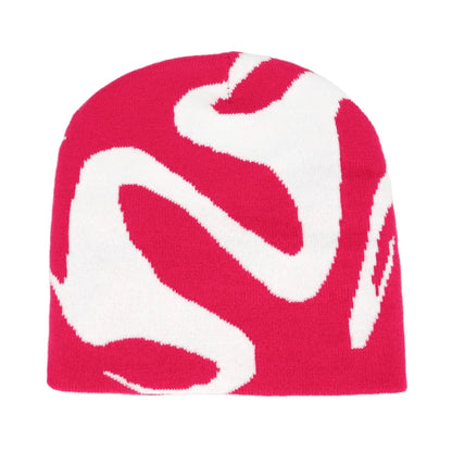 Y2K Letter Knitted Beanie Cap – Unisex Winter Autumn Warm Ski Skullcap, Hip Hop Streetwear Ear Cover Hat for Men & Women