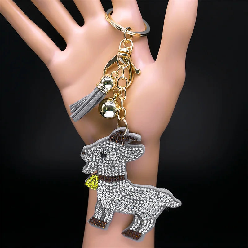 Ladybug Crystal Keychain - Tassel Bag Charm & Decorative Key Ring for Women & Men