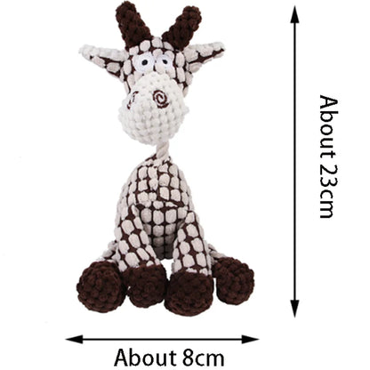 Squeaky Plush Bone Dog Toy - Puppy Teething, Chew & Molar Training Toy for Interactive Playtime