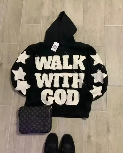 Women's Y2K Fleece Zipper Hoodie – Loose Fit Streetwear Punk Sweatshirt | Trendy Hip Hop Couple Style