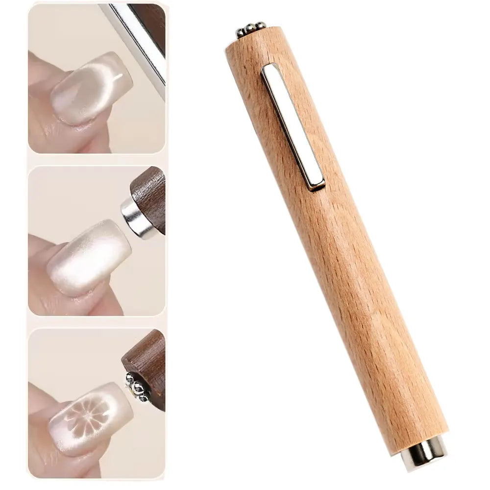 3-in-1 Magnetic Cat Eye Nail Stick – 130mm Multifunctional Gel Polish Magnet Pen with Strong Cylinder Design