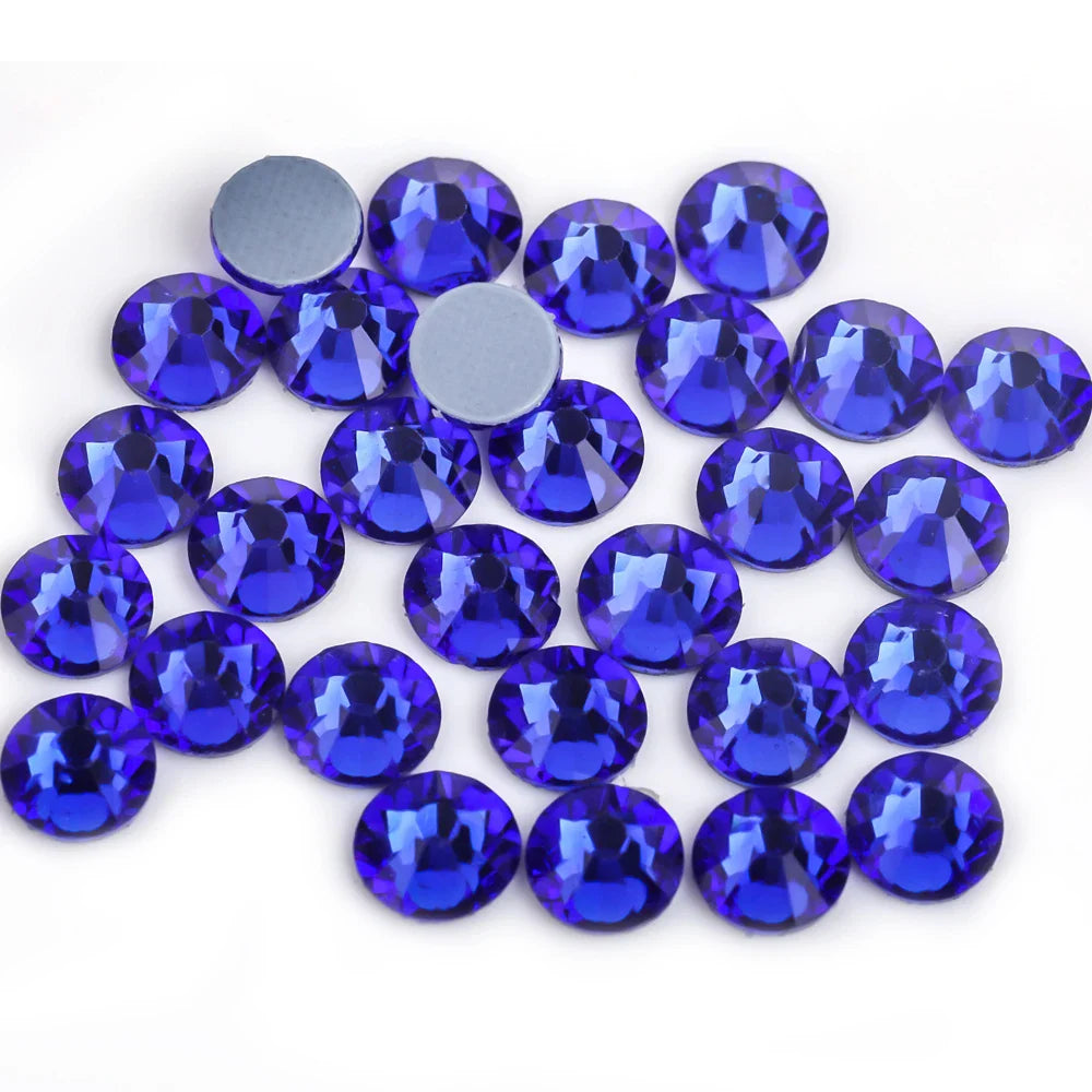 Premium Hot Fix Rhinestones – High Quality Glass Crystal Flatback Iron-On Glitter Rhinestones for Clothing & Crafts