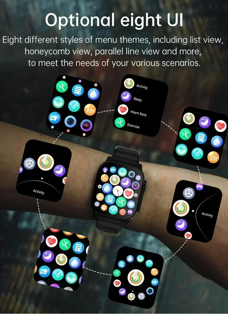 DT900 7-in-1 Smart Watch - Bluetooth Calling, Music, Wireless Charging & Fitness Tracker for Men and Women