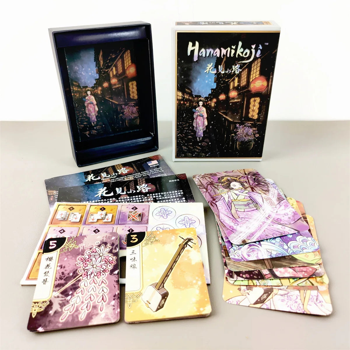Hanamikoji Board Game — 2-Player Card Game for Ages 10+, 15-Minute Quick Party Game