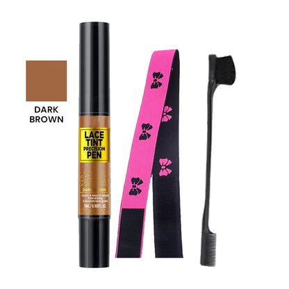 Tinted Lace Precision Parting Pen | Wig Lace Tint with Brush Applicator, Easy to Use & Long-Lasting Formula