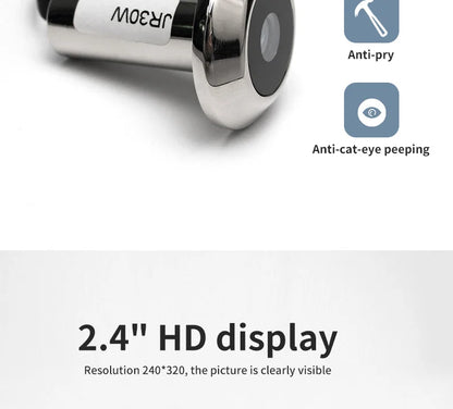2.4" Smart Digital Door Viewer — 120° HD Security Camera, 240x320 Visual Doorbell, 300K Pixels