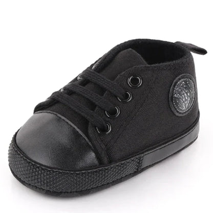 New Baby Shoes for Boys & Girls – Classic Canvas Casual Sneakers, Soft Sole Non-Slip Toddler Walkers D2486