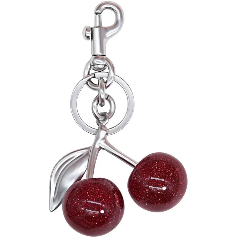 Cute Cherry Keychain Purse Charm – Bag Accessory for Handbags & Gifts for Women