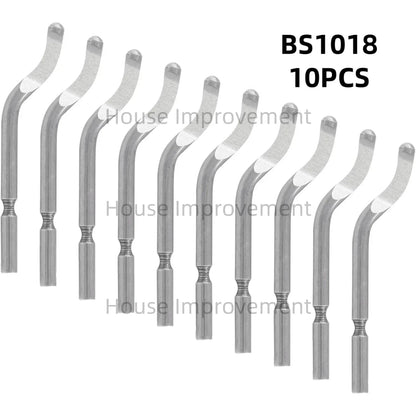 11-Piece Deburring Tool Set - High-Speed Steel Swivel Blades for Metal, Plastic, PVC, Copper, Aluminum & Resin