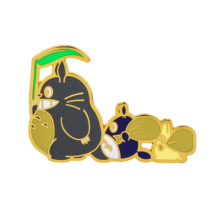 Grey Cat Enamel Pins 1-5PCS Set - Classic Anime Brooches for Backpacks, Bags & Fan Gifts
