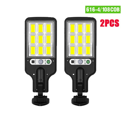 Powerful LED Solar Outdoor Wall Lamp – Rechargeable Human Motion Sensor Light for Garden, Terrace, Garage & Street