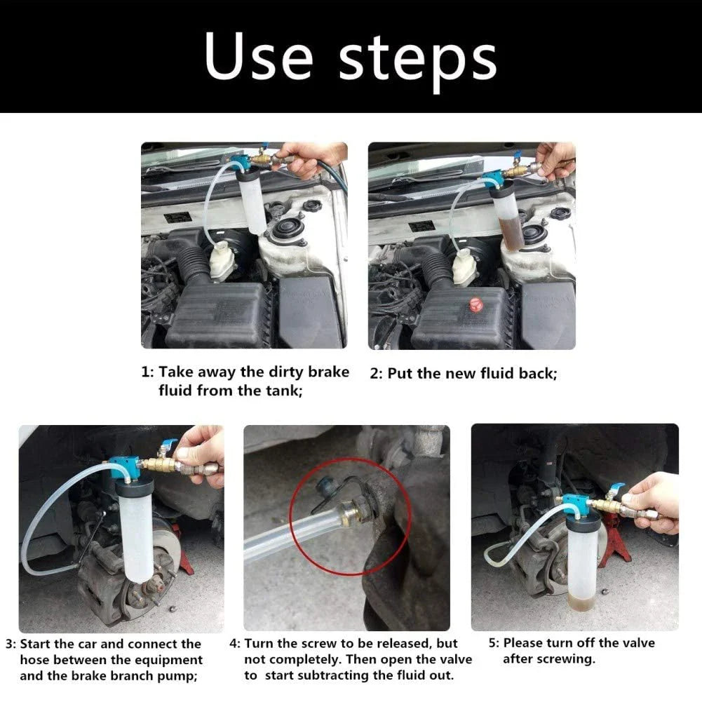 Professional Car Brake Fluid Oil Change Extractor - Syringe Pump, Fuel Dispenser, Vacuum Bleeder & Transfer Tools