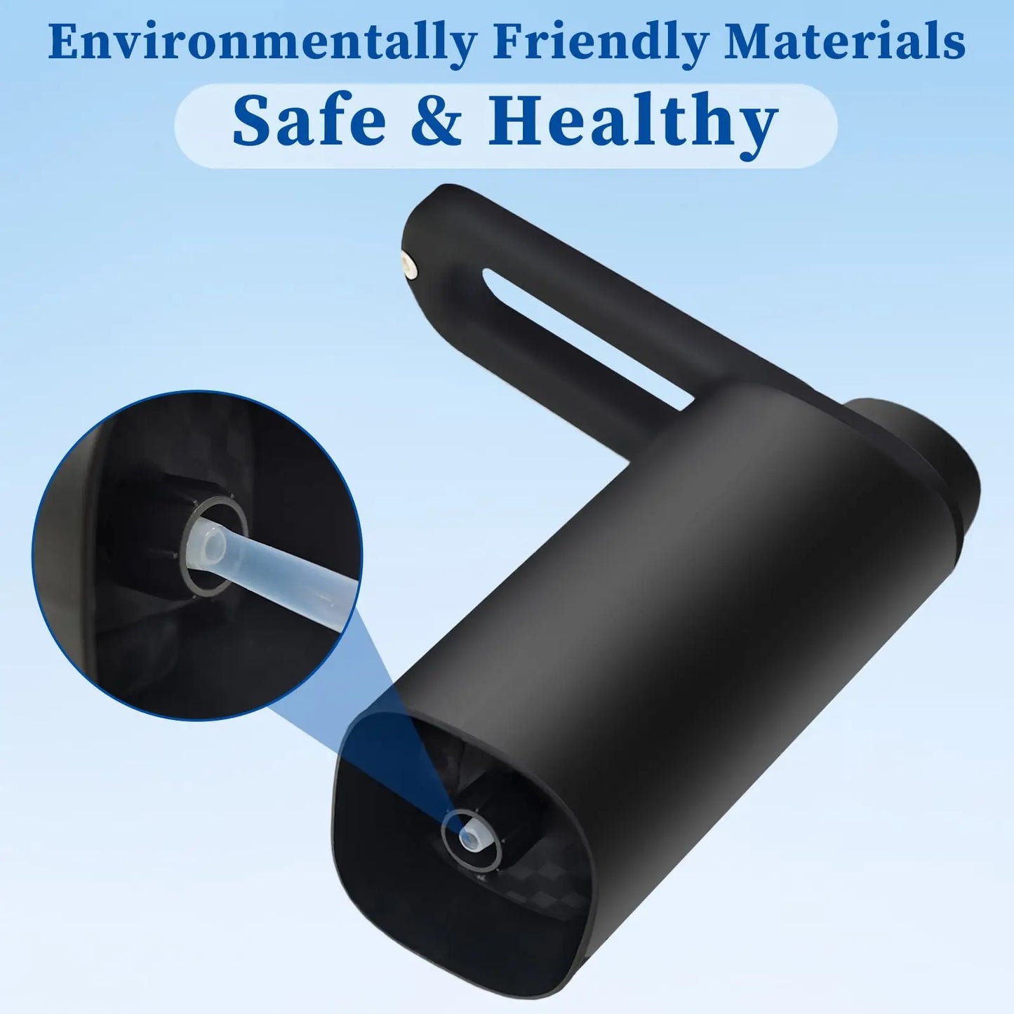 Automatic Electric Water Dispenser Pump – Portable Type-C Rechargeable for 5-Gallon Bottles (Black)