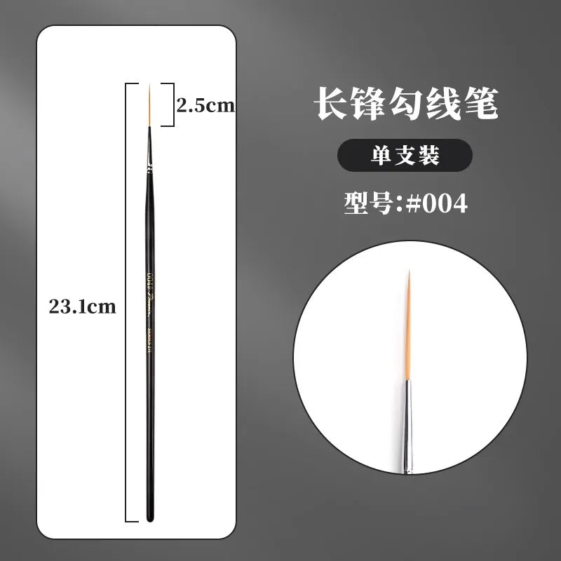 1/2/3/5PCS Rigger Artist Paint Brushes – Extra Long Fine Point Liner Brushes for Scale Models, Nail Art, Acrylic, Oil & Watercolor