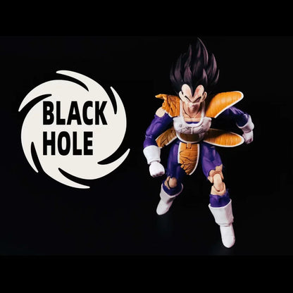 Black Hole Toys Dragon Ball SHF Action Figures — SSJ Super Saiyan Vegeta & Son Goku, Battle Suit & Battle Damage Model Toys
