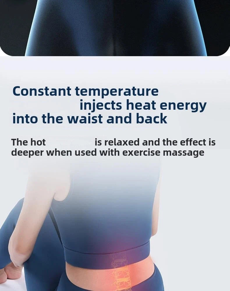 Electric Lumbar Traction Device Massager – Adjustable Intensity with Heat Function, Inflatable Back Stretcher