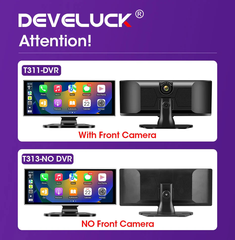 11.26-inch 4K Car DVR Dash Cam – Dual Lens Wireless CarPlay & Android Auto, GPS Navigation, 5G WiFi, FM, AUX Video Recorder Monitor