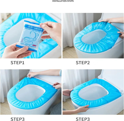 Disposable Toilet Seat Covers - Portable Waterproof Travel Toilet Seat Pads for Safe Bathroom Hygiene Accessories