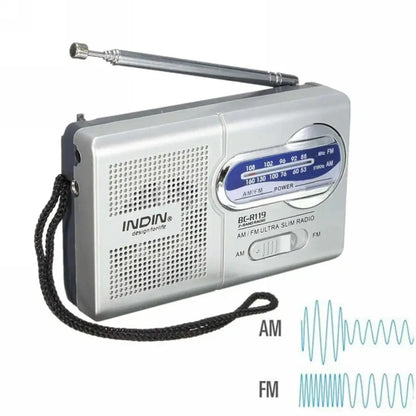 BC-R119 AM/FM Battery Operated Portable Radio – Best Reception, Long-Lasting for Emergency, Hurricane, Running & Home Use