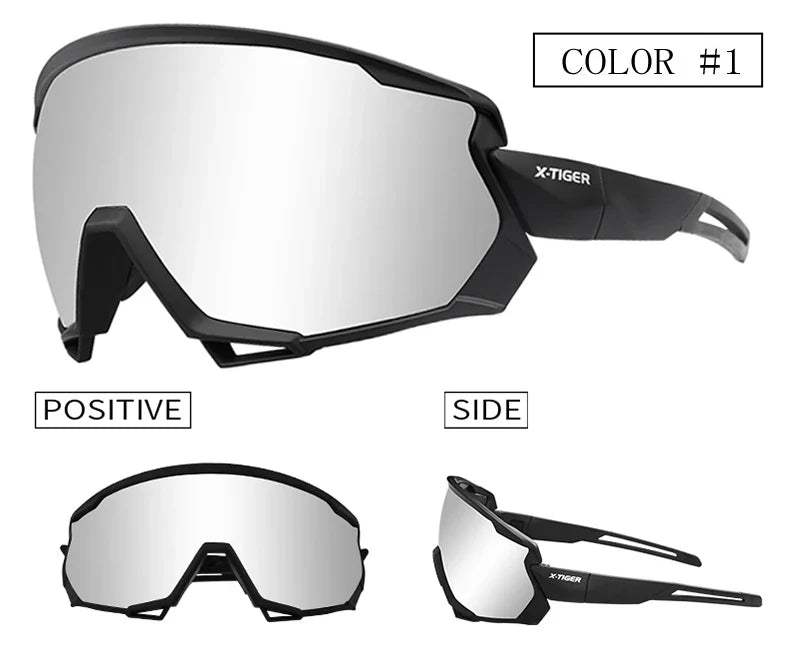 X-TIGER Polarized Cycling Glasses — Photochromic MTB & Road Bike Sunglasses for Sports