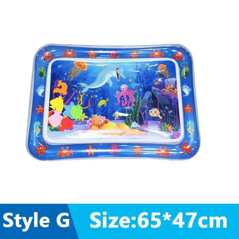 Cats & Dogs Inflatable Water Play Mat — Thickened Sensory Water Bed with Fish for Pet Interactive Fun