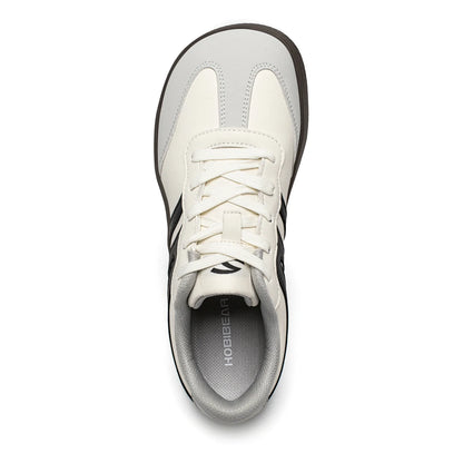 HOBIBEAR Unisex Wide Toe Sneakers – Retro Casual Lace-Up Leather Shoes for Men & Women